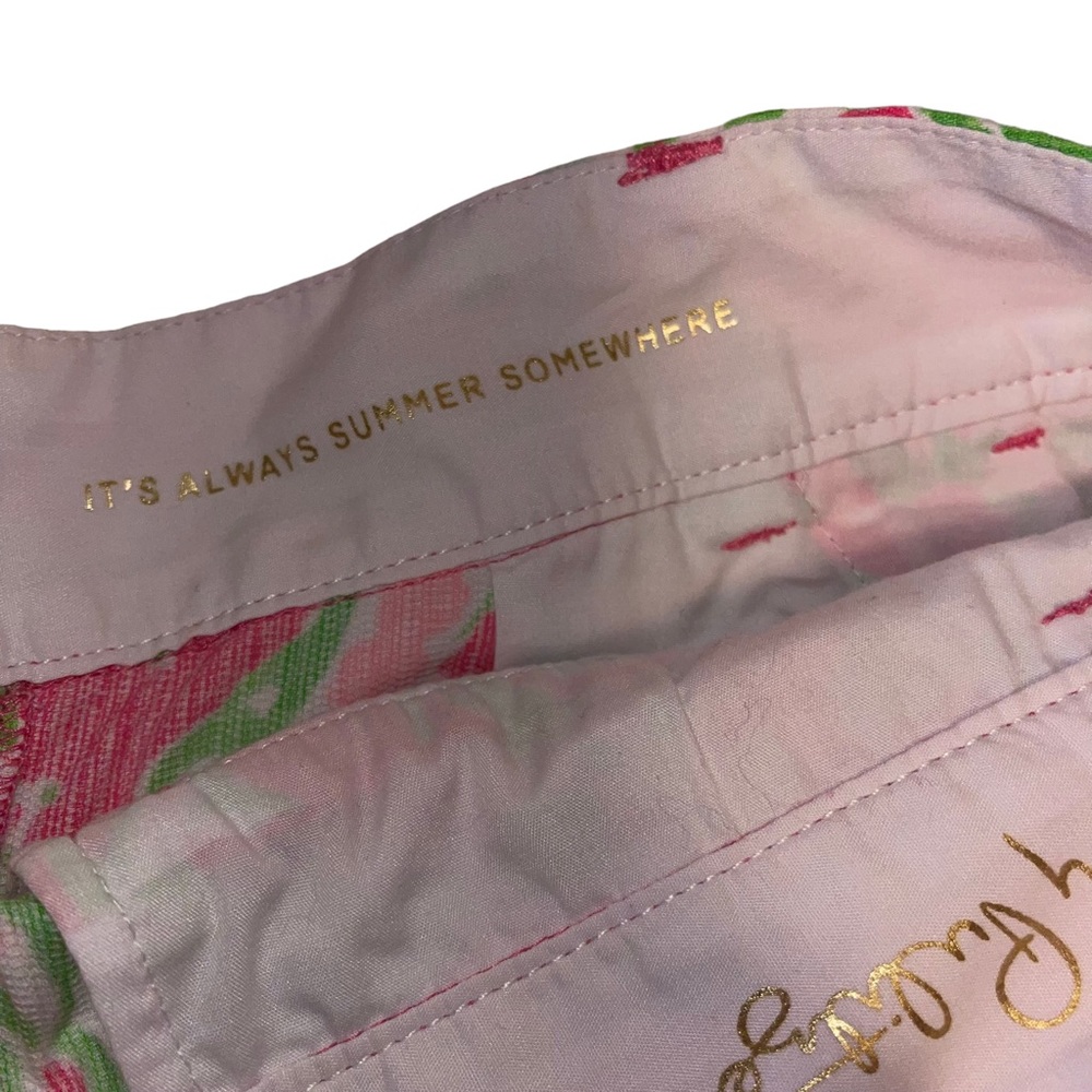 Lilly Pulitzer The Chipper Short Women’s Size 2 Pink Green Casual Summer - Picture 5 of 6